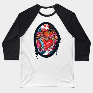 love fun GRAFFITI Baseball T-Shirt